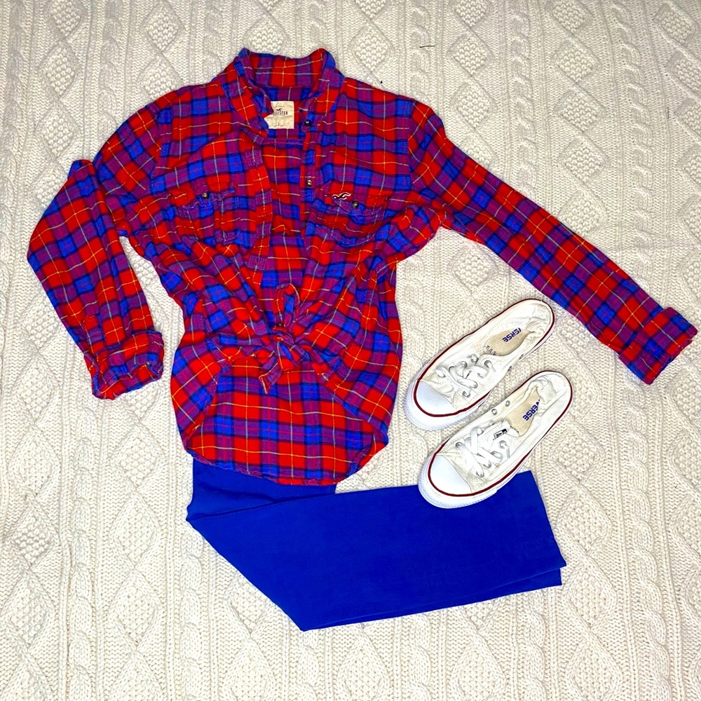 Hollister plaid shirt